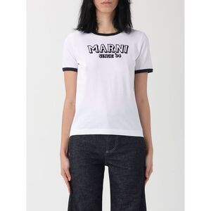 Marni Women Cotton T-Shirt With Logo Marni